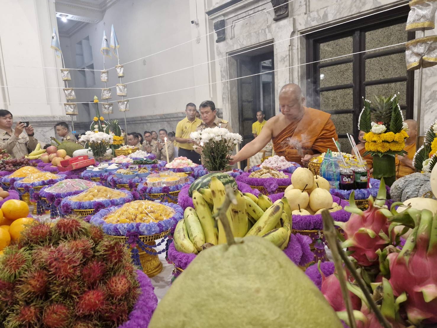 พช.ฉะเชิงเทรา ร่วมพิธีบวงสรวงเพื่อความเป็นสิริมงคล โครงการบูรณปฏิสังขรณ์พระอุโบสถวัดโสธรวราราม วรวิหาร