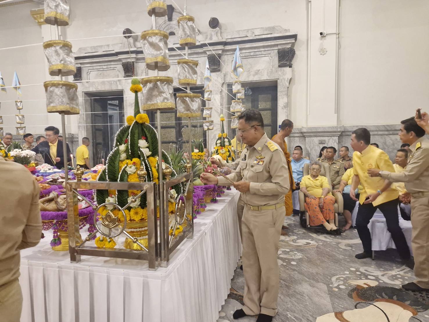 พช.ฉะเชิงเทรา ร่วมพิธีบวงสรวงเพื่อความเป็นสิริมงคล โครงการบูรณปฏิสังขรณ์พระอุโบสถวัดโสธรวราราม วรวิหาร