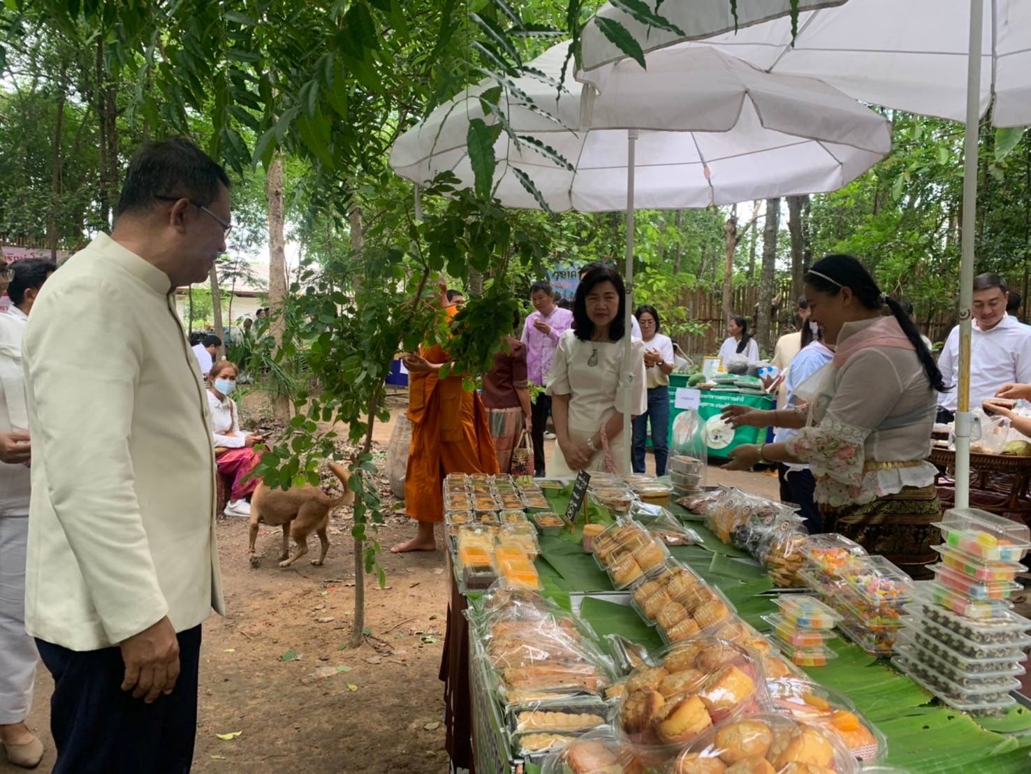 พช.ฉะเชิงเทรา ร่วมกับเครือข่ายโคก หนอง นา จังหวัดฉะเชิงเทรา จัดกิจกรรม “ตลาดสีเขียว โคก หนอง นา ฉะเชิงเทรา”