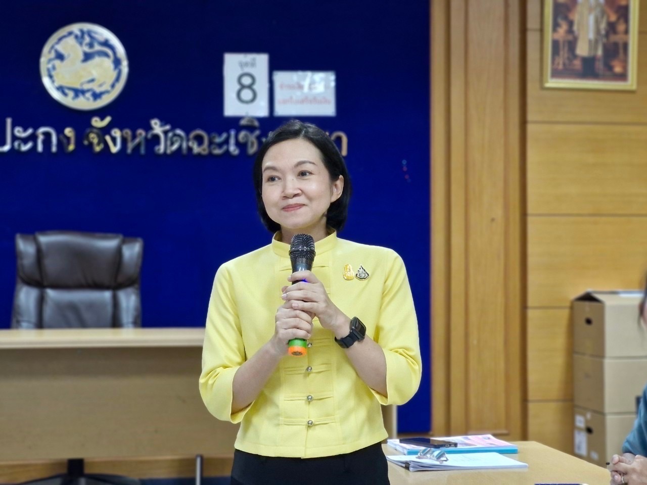 พช. ฉะเชิงเทรา ดำเนินโครงการเชิดชูเกียรติคนกองทุนพัฒนาบทบาทสตรี ประจำปี 2567 และ การประกวดหมู่บ้านกองทุนแม่ของแผ่นดินดีเด่นระดับจังหวัด ประจำปีงบประมาณ พ.ศ. 2567