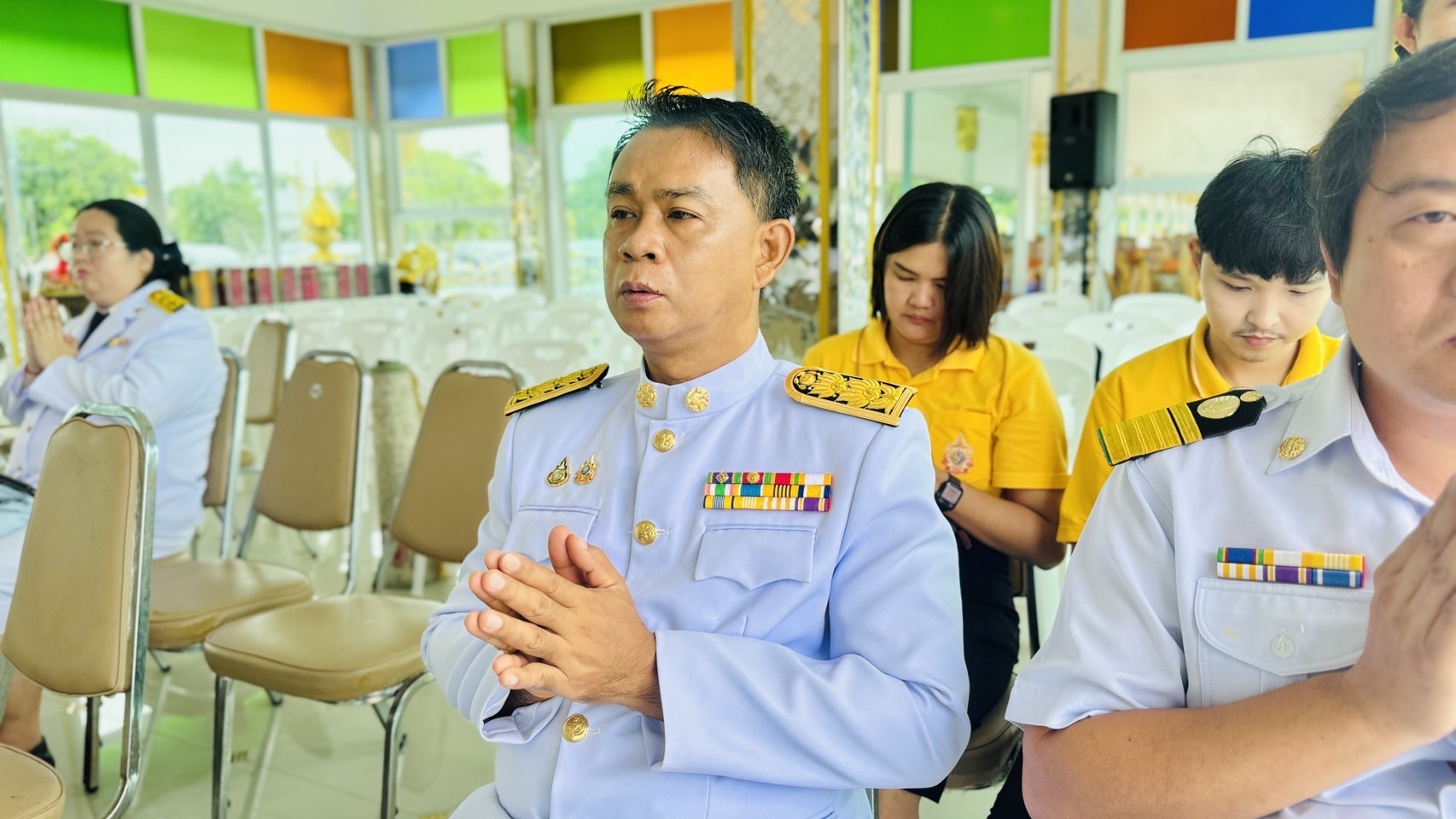 พช.ฉะเชิงเทรา ร่วมทำบุญตักบาตร เนื่องในโอกาสพระราชพิธีมหามงคลเฉลิมพระชนมพรรษา 6 รอบ 28 กรกฎาคม 2567 ที่วัดโสธวรารามวรวิหาร