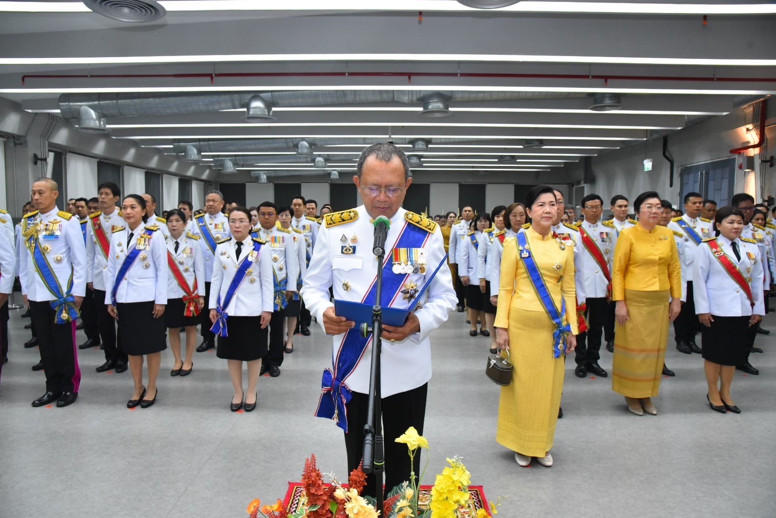 พช.ฉะเชิงเทรา ร่วมงานสโมสรสันนิบาต เฉลิมพระเกียรติ พระบาทสมเด็จพระเจ้าอยู่หัวเนื่องในโอกาสพระราชพิธีมหามงคลเฉลิมพระชนมพรรษา 6 รอบ 28 กรกฎาคม￼ 2567 จังหวัดฉะเชิงเทรา