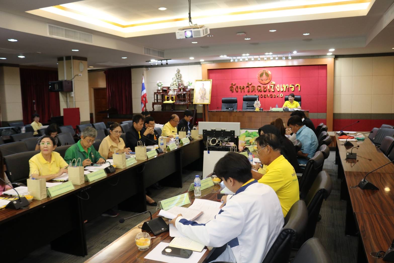 พช. ฉะเชิงเทรา ร่วมประชุมคณะกรรมการส่งเสริมวิสาหกิจชุมชน จังหวัดฉะเชิงเทรา