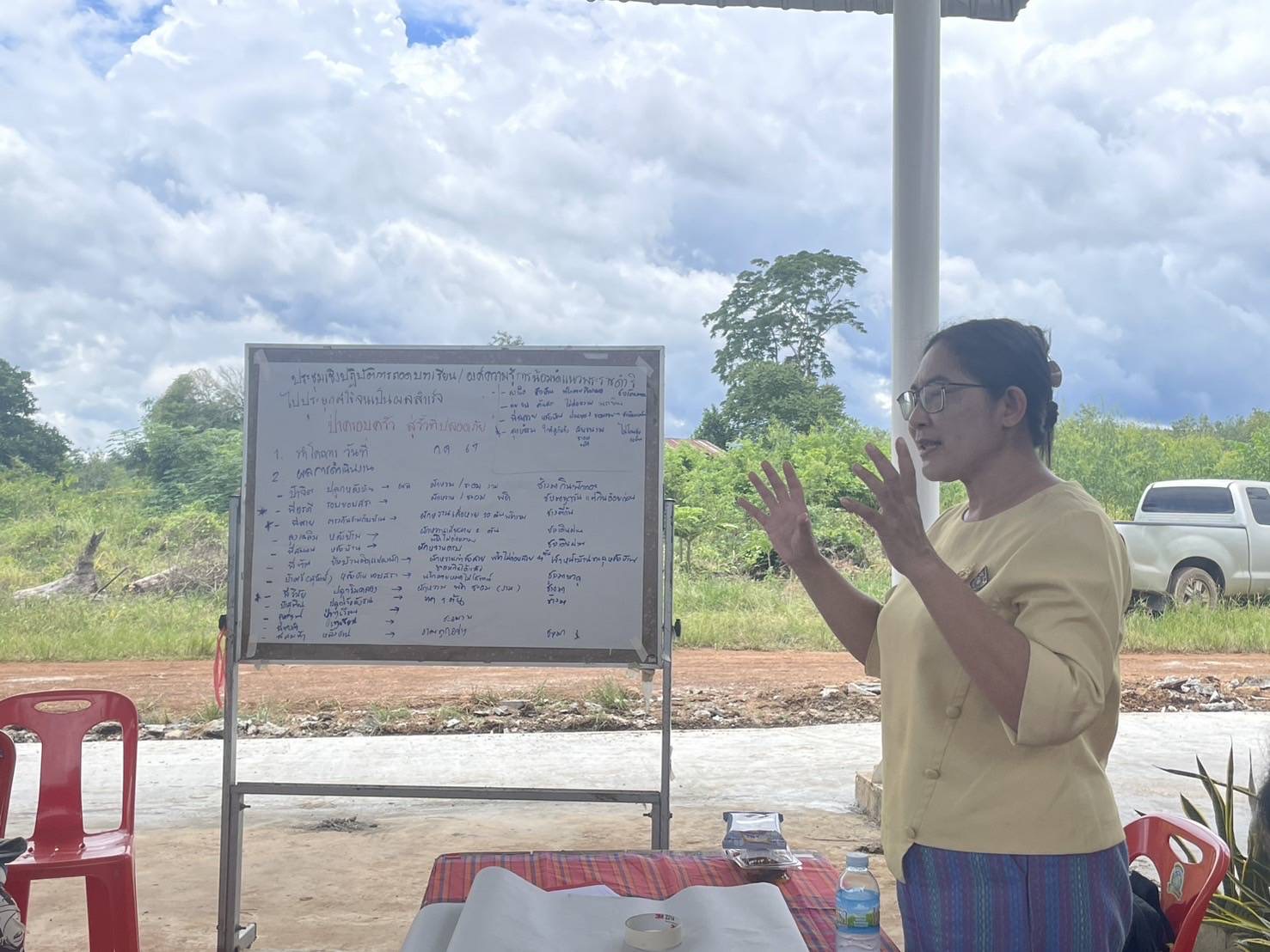 พช. ฉะเชิงเทรา ร่วมสนับสนุนกิจกรรมประชุมเชิงปฏิบัติการถอดบทเรียนหมู่บ้านต้นแบบที่ได้รับการคัดเลือก ตามโครงการ 9 : 10 ปฏิบัติบูชา “สืบสาน รักษา ต่อยอด” เพื่อพัฒนาชุมชน ประจำปี 2567
