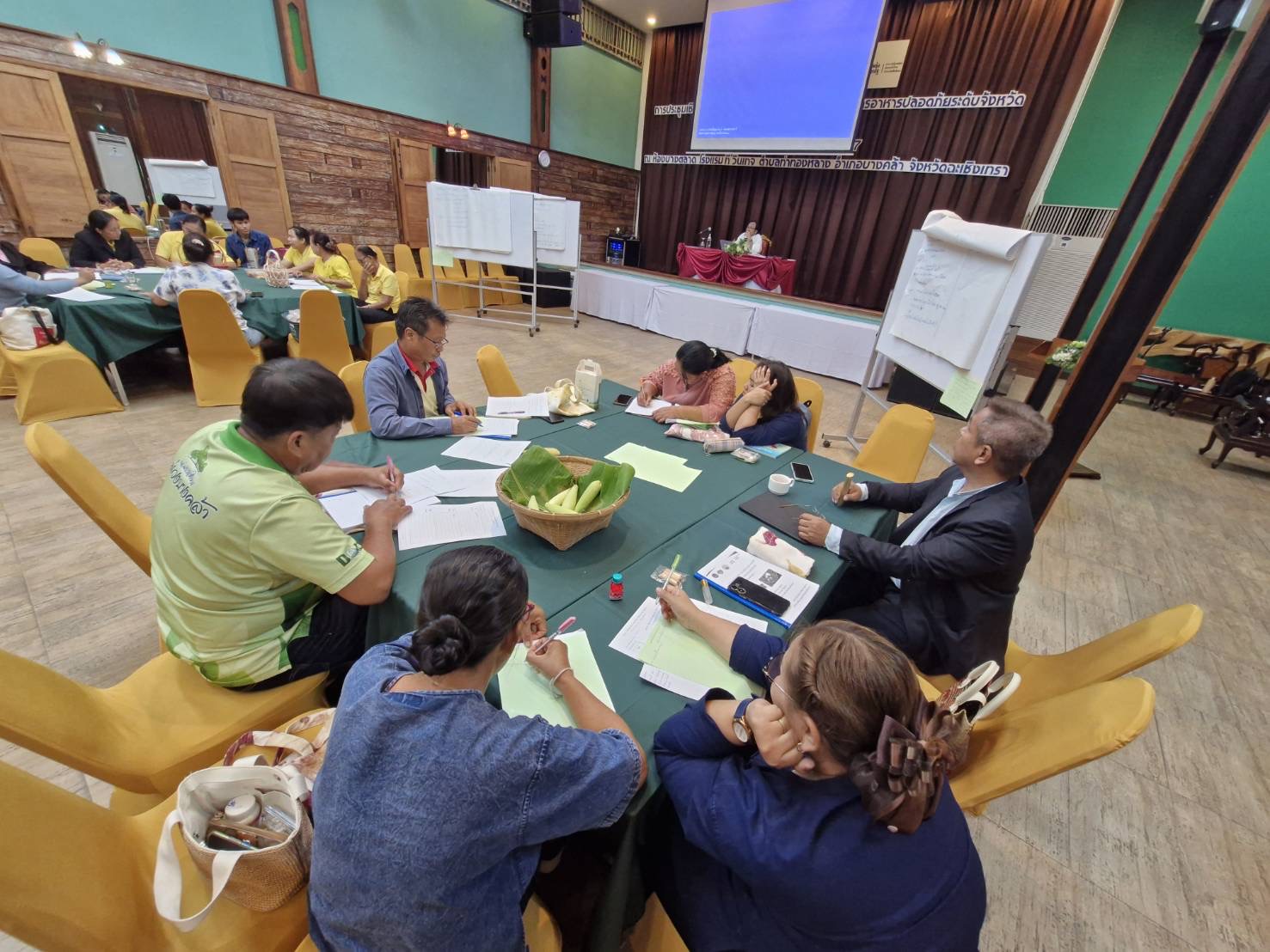 พช.ฉะเชิงเทรา จัดการประชุมเชิงปฏิบัติการส่งเสริมการสร้างรายได้จากกิจการอาหารปลอดภัยระดับจังหวัด วันที่ 21สิงหาคม 2567 ณ ห้องบางตลาด โรงแรม ที วินเทจ ตำบลท่าทองหลาง อำเภอบางคล้า จังหวัดฉะเชิงเทรา