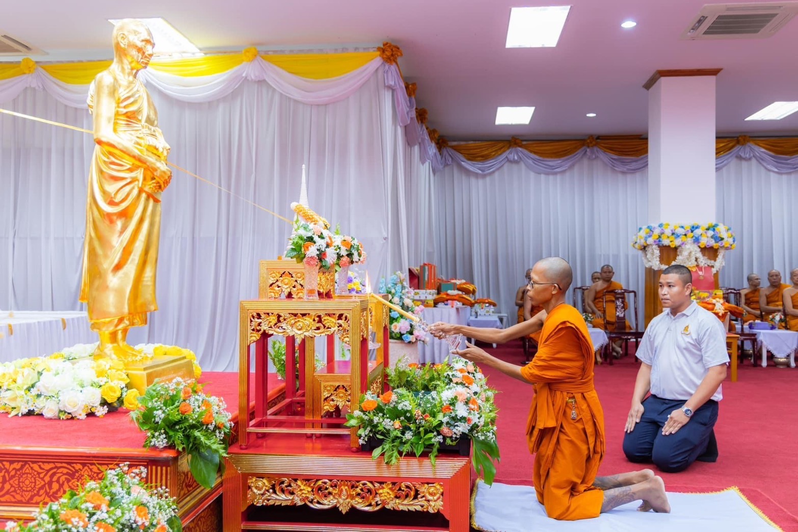 🙏🏻พช.ฉะเชิงเทรา ร่วมพิธีบำเพ็ญกุศล