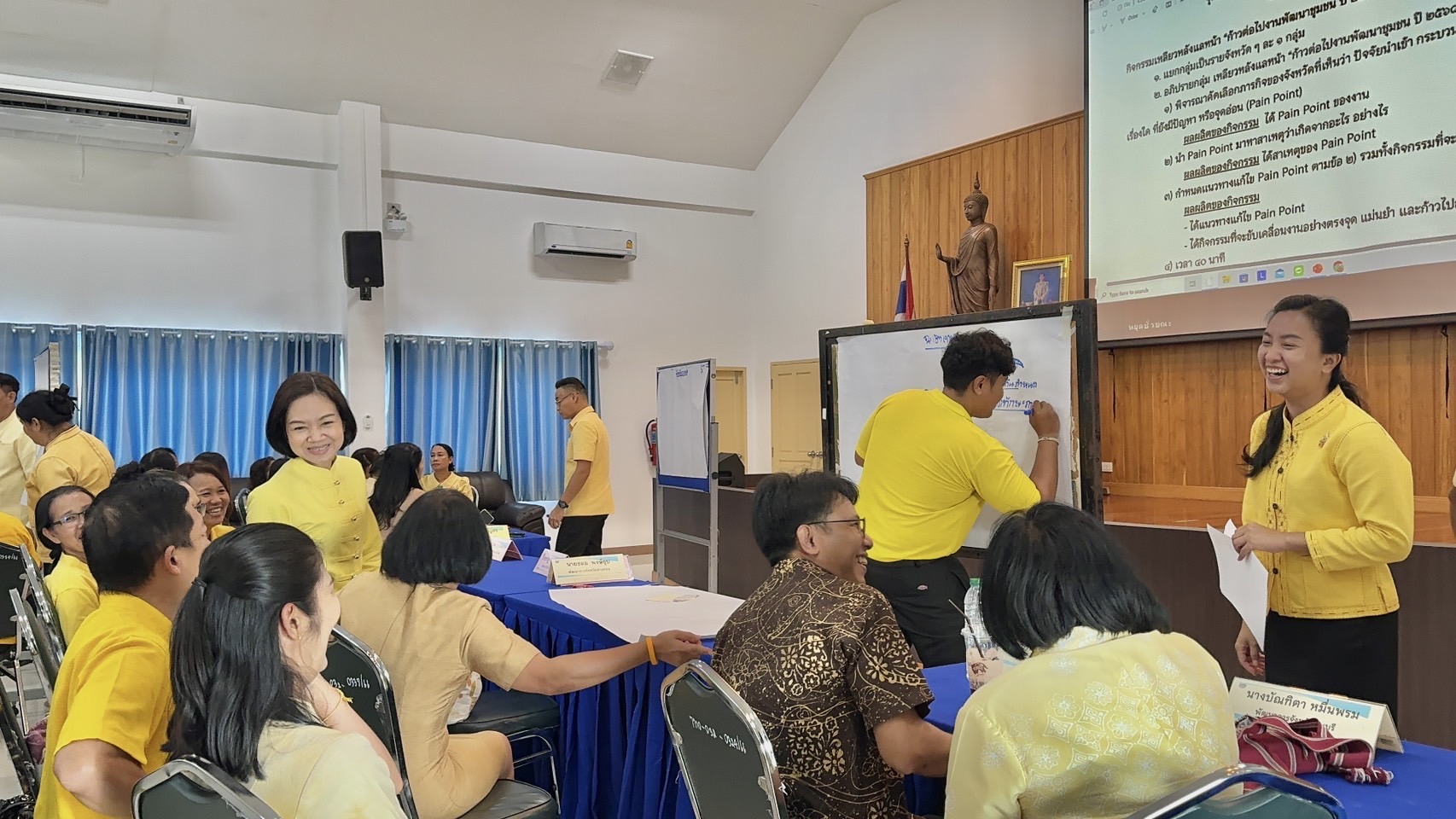 พช. ฉะเชิงเทรา ร่วมประชุมเชิงปฏิบัติการตรวจติดตามผลการดำเนินงานของหน่วยรับตรวจรายไตรมาส ไตรมาสที่ 4