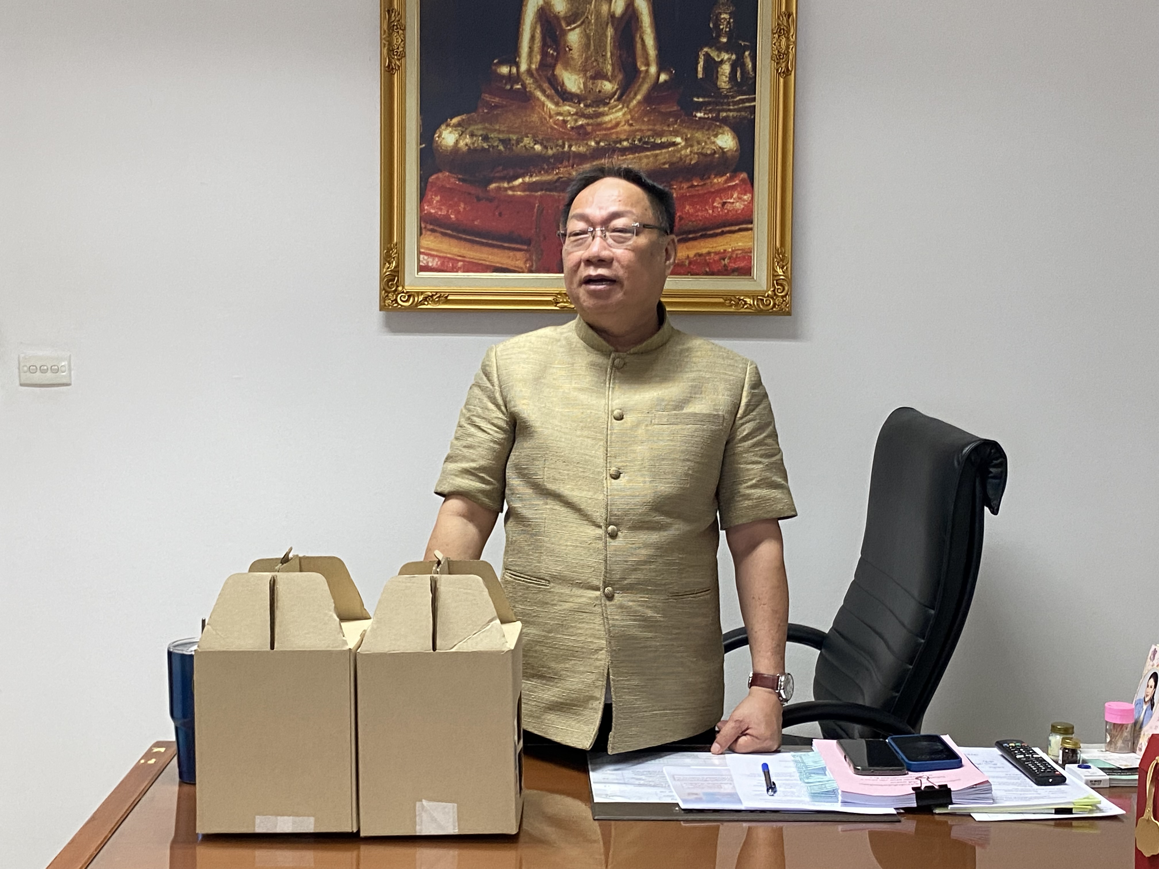 เสริมพลังทัพ รับหน้าที่ใหม่ ผอ. 2 กลุ่มงานฯ นำทีมรายงานตัวรับนโยบายจากรองผู้ว่าราชการจังหวัดฉะเชิงเทรา