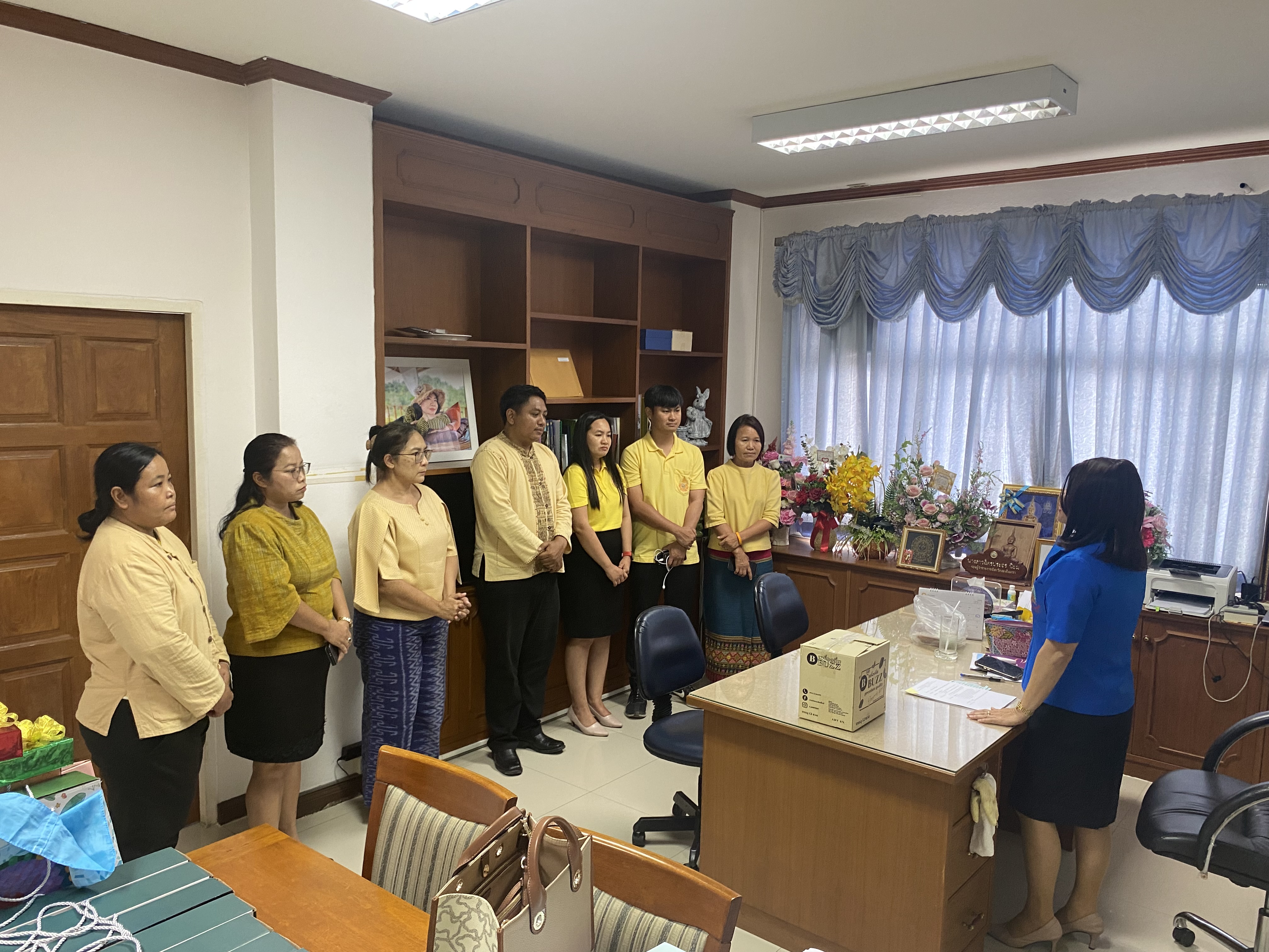 เสริมพลังทัพ รับหน้าที่ใหม่ ผอ. 2 กลุ่มงานฯ นำทีมรายงานตัวรับนโยบายจากรองผู้ว่าราชการจังหวัดฉะเชิงเทรา