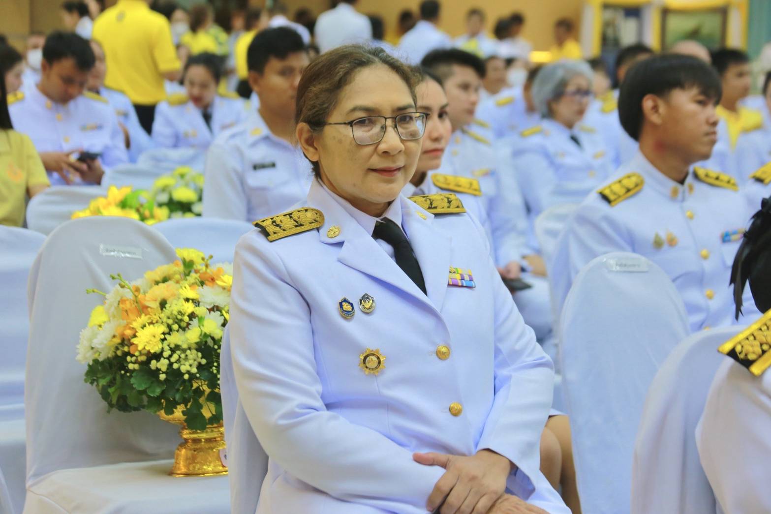 พช.แปดริ้วร่วม“พิธีรำลึกในพระมหากรุณาธิคุณ พระบิดาแห่งฝนหลวง ประจำปี ๒๕๖๗”