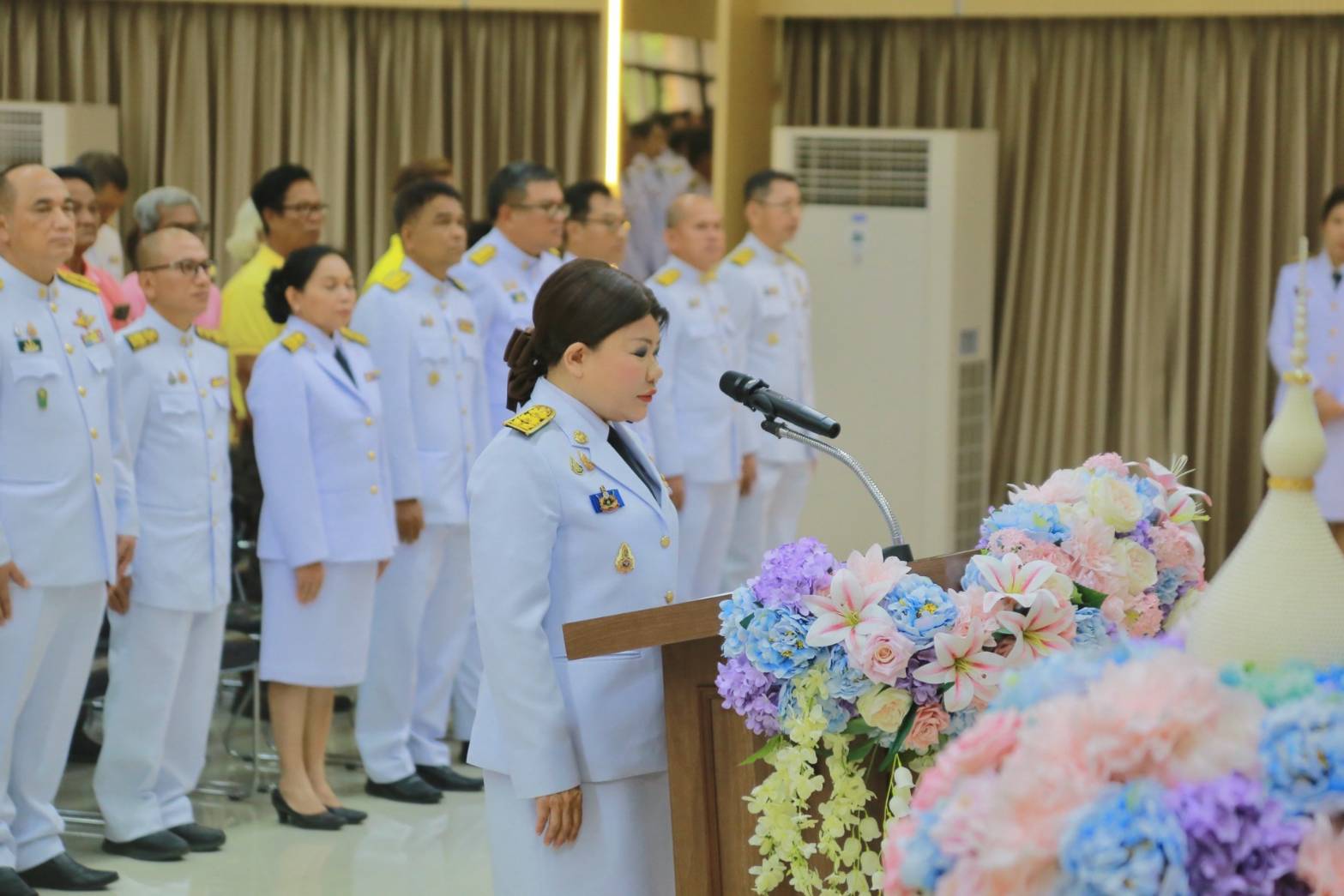 พช.แปดริ้วร่วม“พิธีรำลึกในพระมหากรุณาธิคุณ พระบิดาแห่งฝนหลวง ประจำปี ๒๕๖๗”
