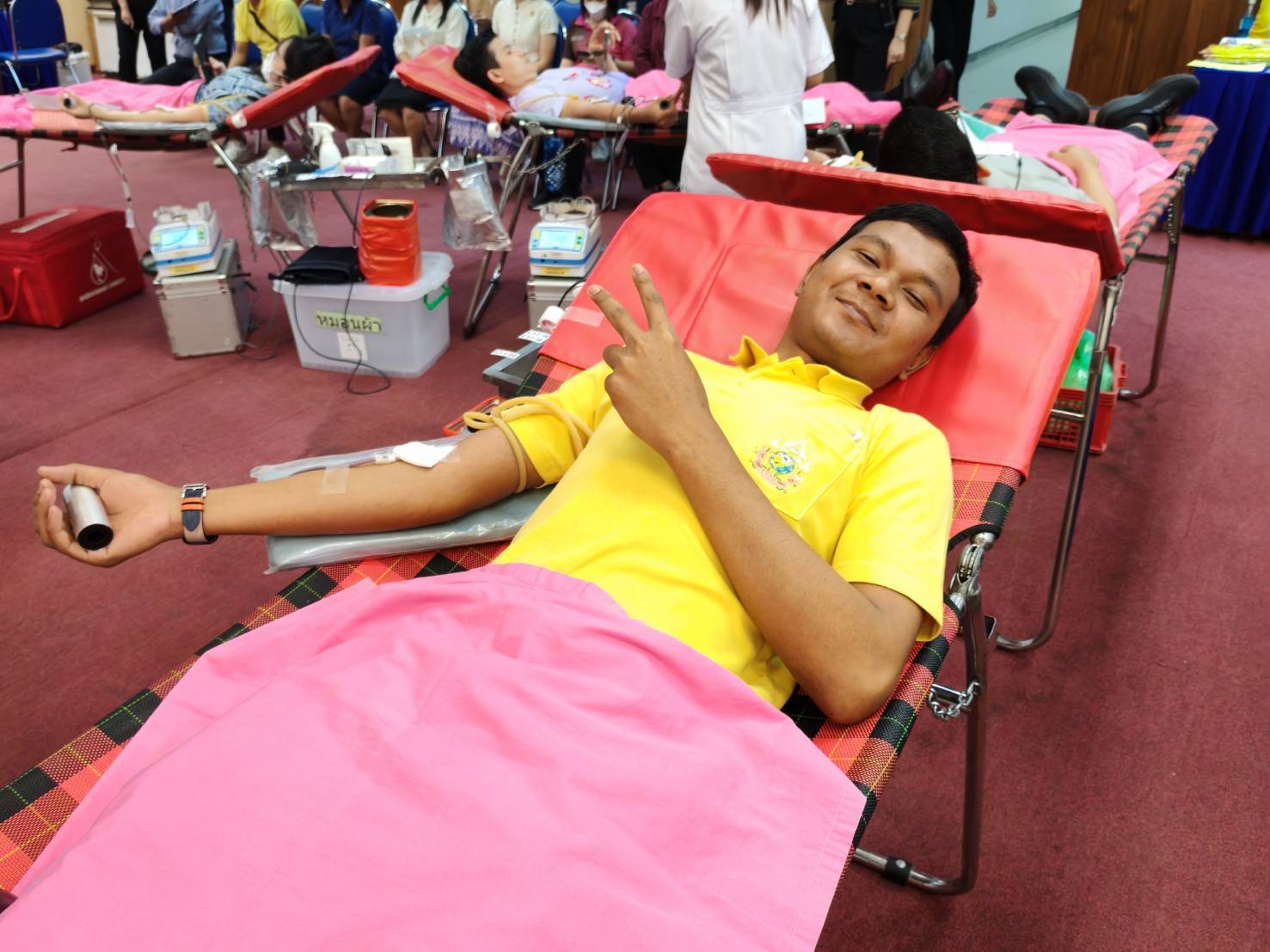 พช. แปดริ้ว ร่วมบริจาคโลหิตถวายเป็นพระราชกุศล ครั้งที่ 1/2568