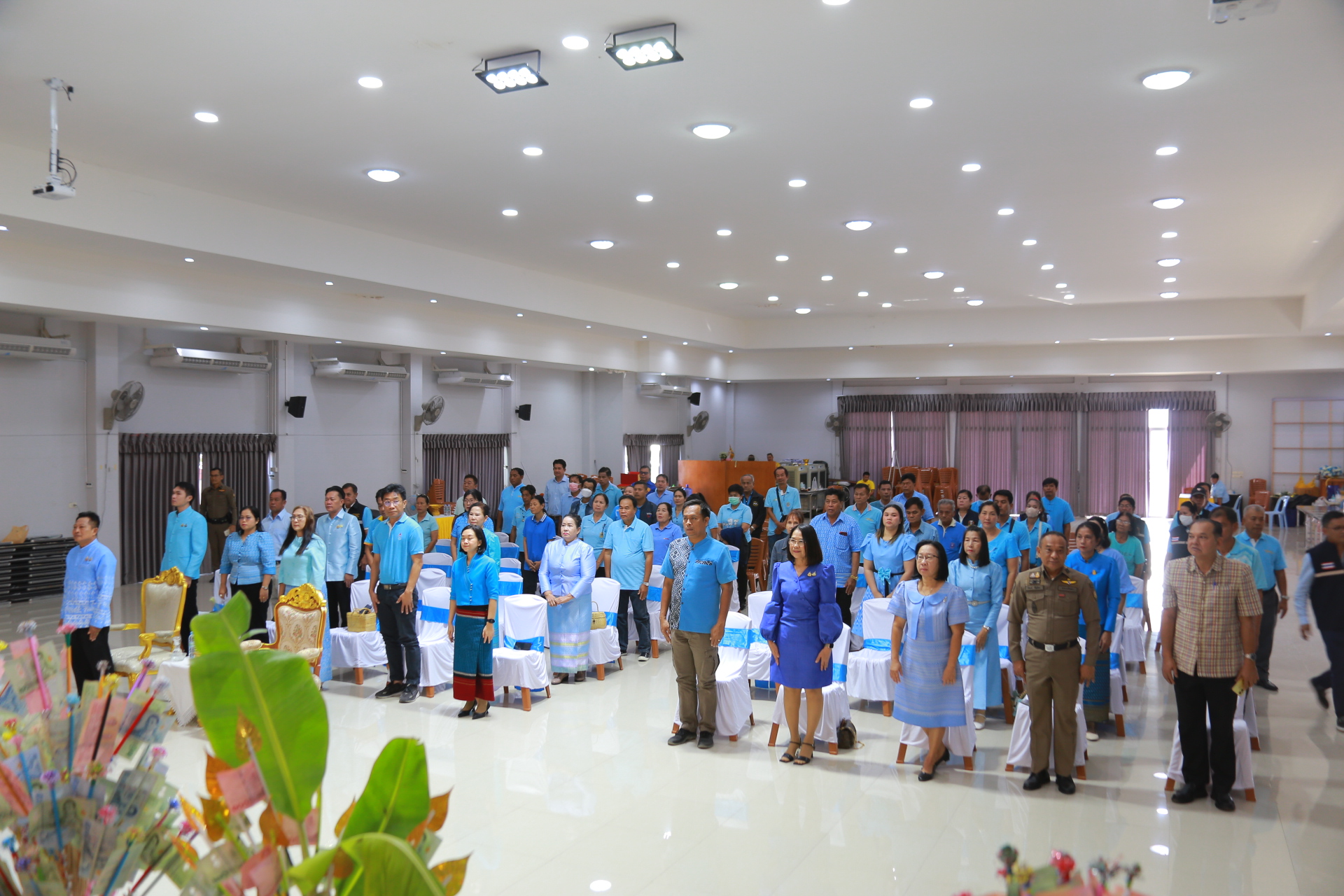 “สานต่อพระราชปณิธาน ผ่านพิธีทอดผ้าป่ากองทุนแม่ของแผ่นดิน อำเภอบางปะกง จังหวัดฉะเชิงเทรา”