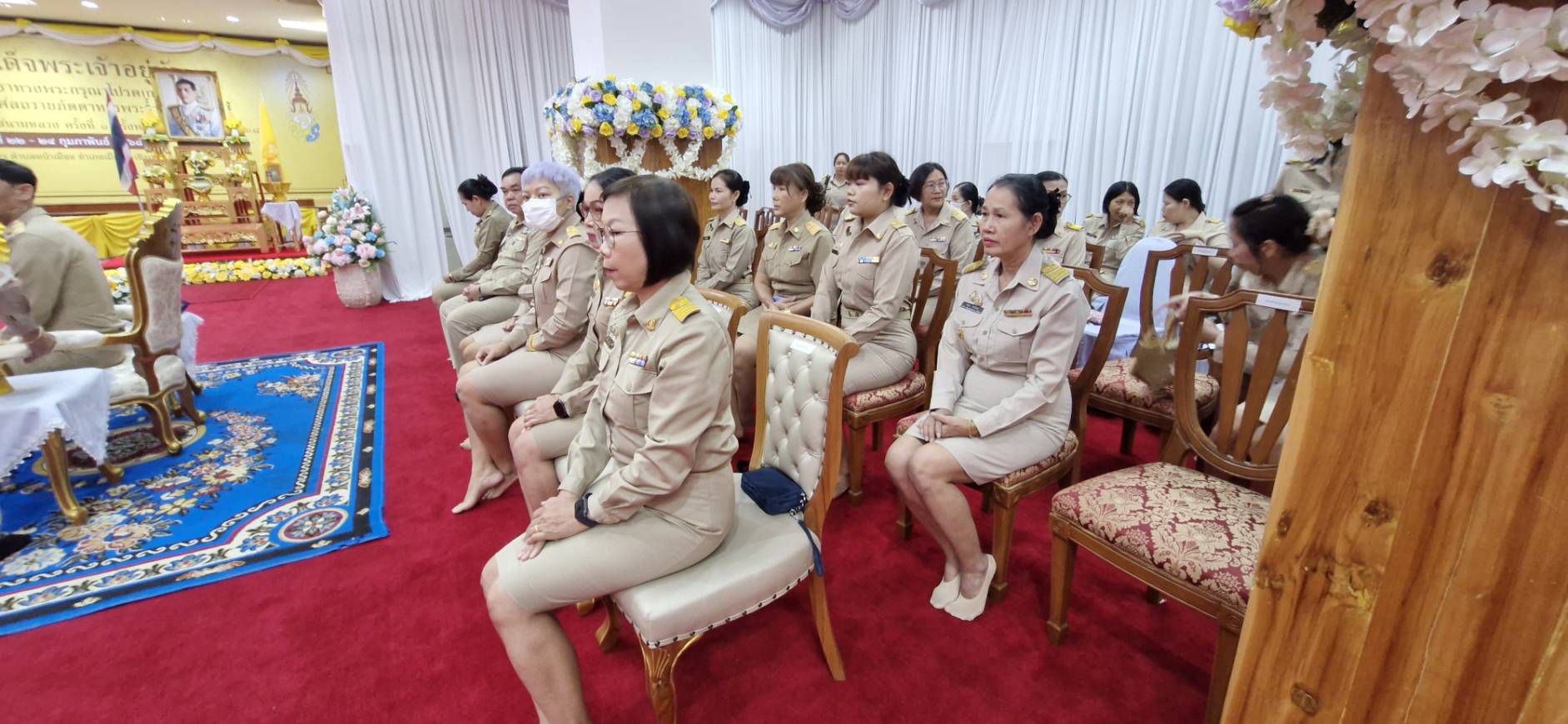 พช. ฉะเชิงเทรา ร่วมพิธีถวายภัตตาหารเพลพระราชทาน ของพระบาทสมเด็จพระจ้าอยู่หัว