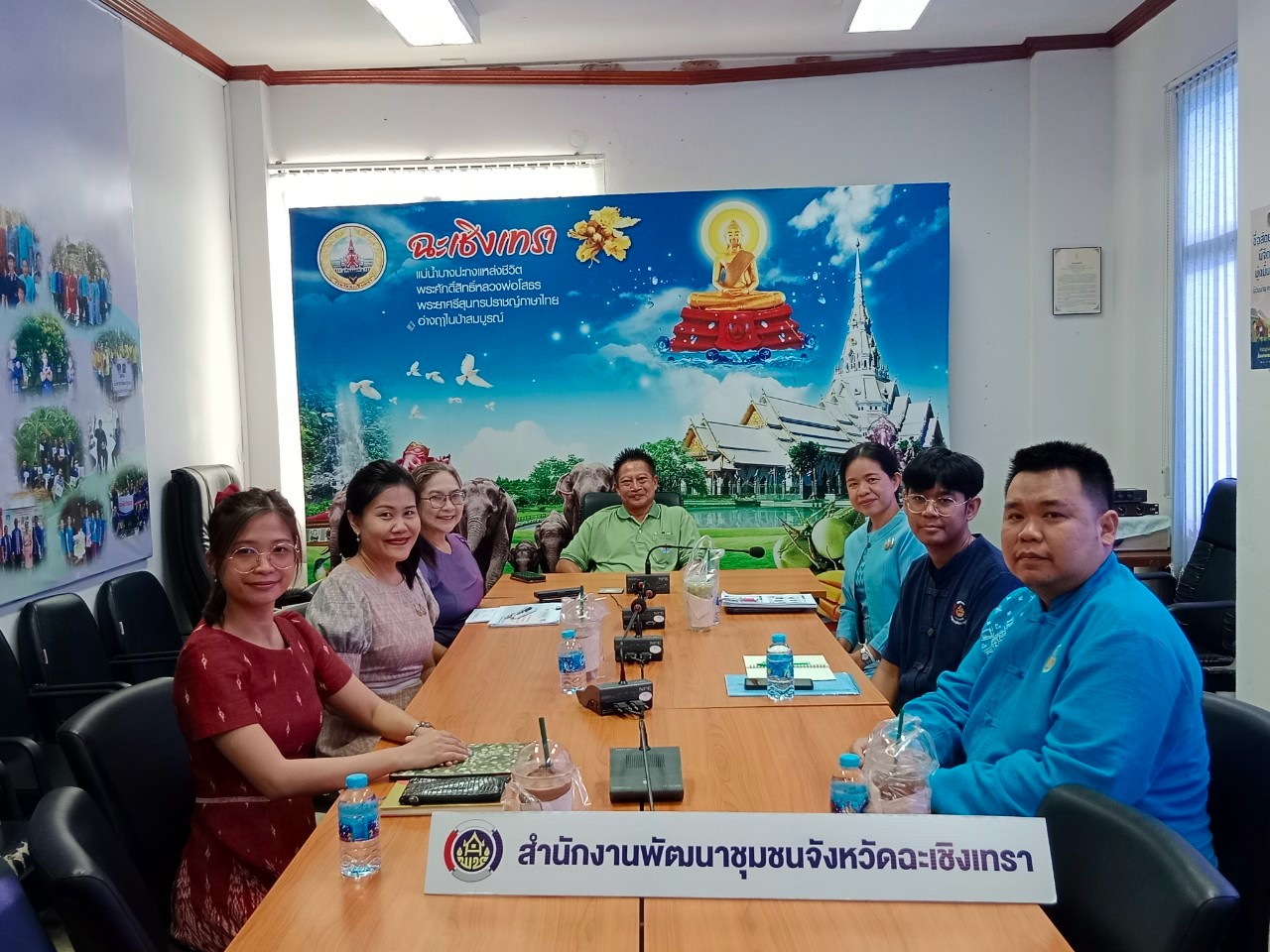 พช.ฉะเชิงเทรา สนับสนุนและให้ข้อมูลการดำเนินงานสารสนเทศตำบลต้นแบบเพื่อพัฒนาคุณภาพชีวิต