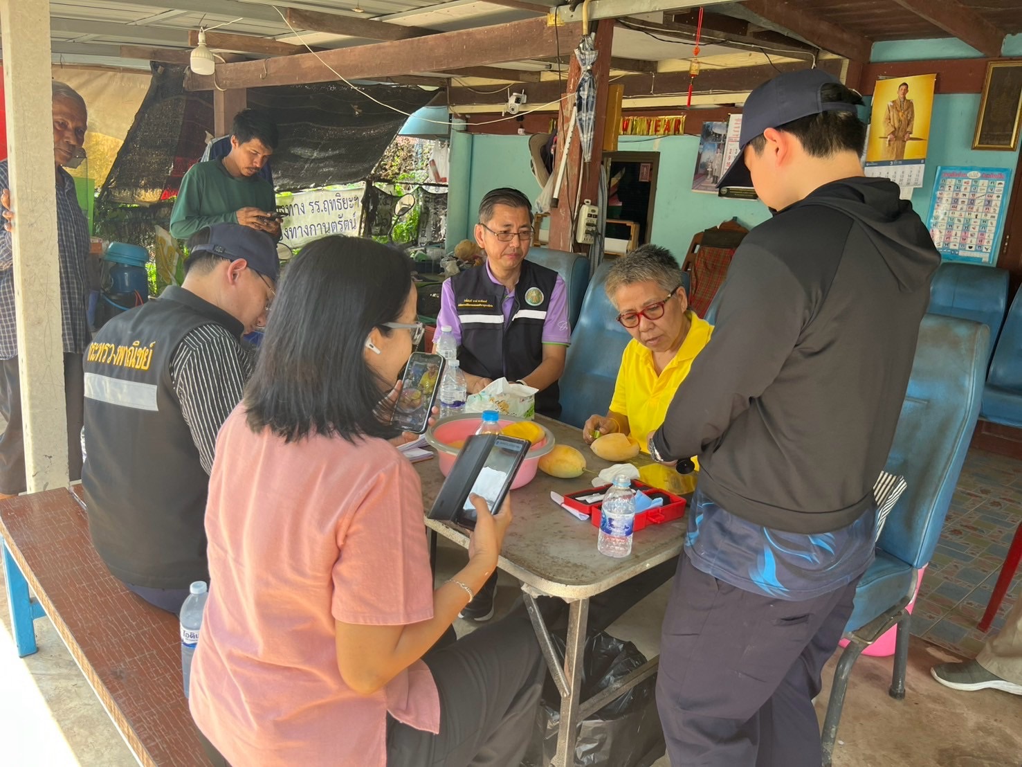 🎡พช.ฉะเชิงเทรา ร่วมลงพื้นที่ตรวจประเมินตามระบบควบคุมคุณภาพสินค้าสิ่งบ่งชี้ทางภูมิศาสตร์ “มะม่วงน้ำดอกไม้สีทองบางคล้า”