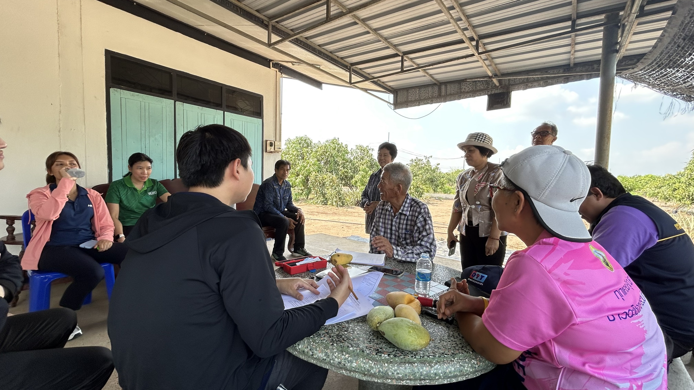 🎡พช.ฉะเชิงเทรา ร่วมลงพื้นที่ตรวจประเมินตามระบบควบคุมคุณภาพสินค้าสิ่งบ่งชี้ทางภูมิศาสตร์ “มะม่วงน้ำดอกไม้สีทองบางคล้า”