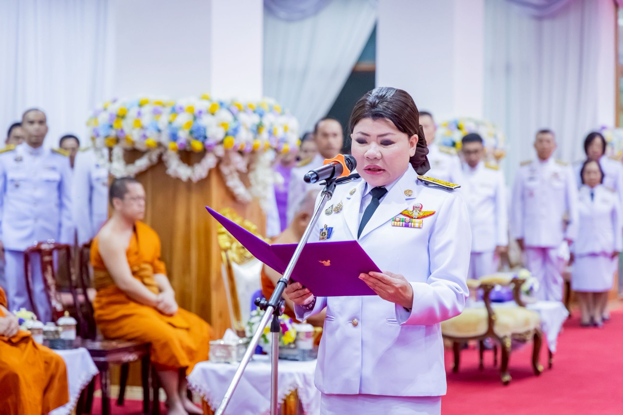 พช.แปดริ้ว ร่วมพิธีเจริญพระพุทธมนต์เฉลิมพระเกียรติ สมเด็จพระกนิษฐาธิราชเจ้า กรมสมเด็จพระเทพรัตนราชสุดาฯ สยามบรมราชกุมารี