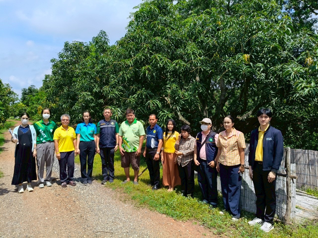 🎡พช.ฉะเชิงเทรา ร่วมลงพื้นที่ตรวจประเมินตามระบบควบคุมคุณภาพสินค้าสิ่งบ่งชี้ทางภูมิศาสตร์ ”มะม่วงเขียวเสวยแปดริ้ว มะม่วงขายตึกแปดริ้ว และมะม่วงแรดแปดริ้ว”