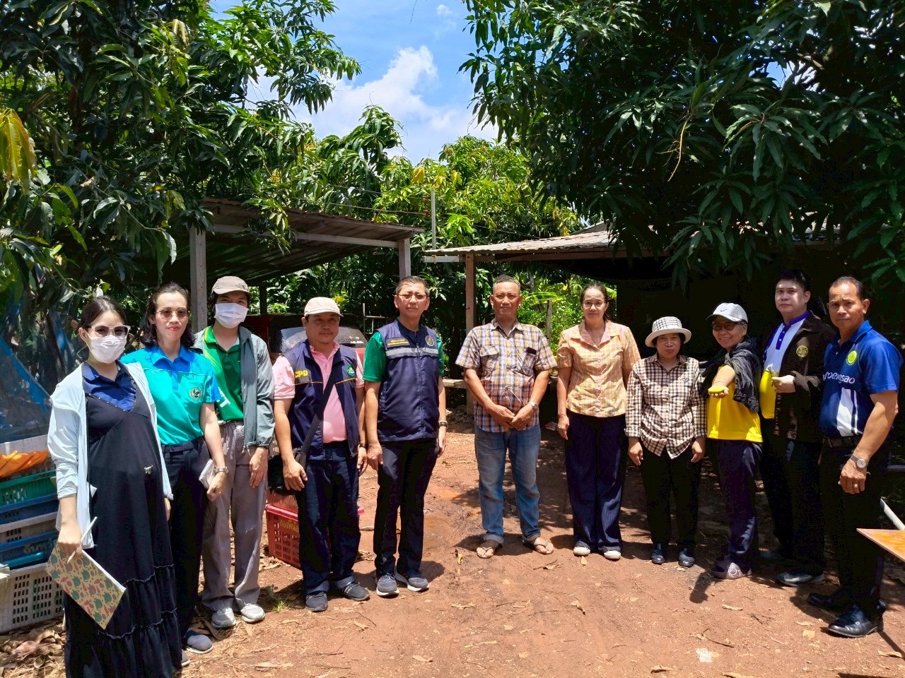 🎡พช.ฉะเชิงเทรา ร่วมลงพื้นที่ตรวจประเมินตามระบบควบคุมคุณภาพสินค้าสิ่งบ่งชี้ทางภูมิศาสตร์ ”มะม่วงเขียวเสวยแปดริ้ว มะม่วงขายตึกแปดริ้ว และมะม่วงแรดแปดริ้ว”