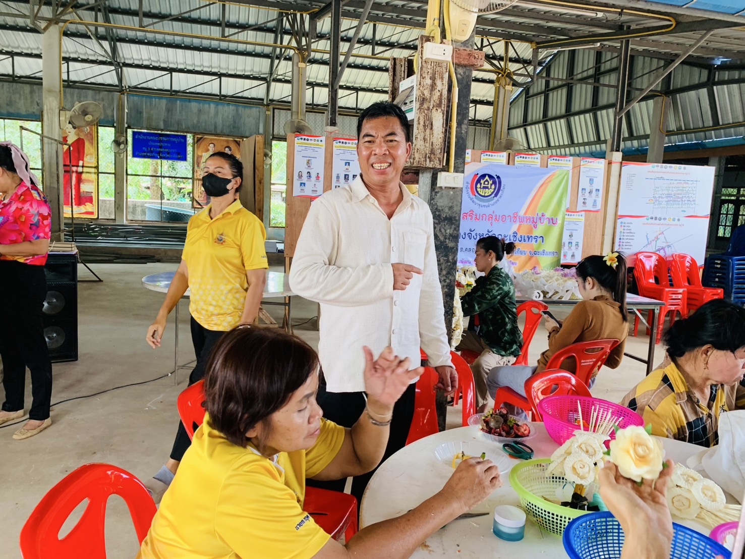 🐘🌳 พช.ฉะเชิงเทรา  ติดตามและสนับสนุนโครงการส่งเสริมอาชีพคนรักษ์ช้างจังหวัดฉะเชิงเทรา พื้นที่อำเภอท่าตะเกียบ