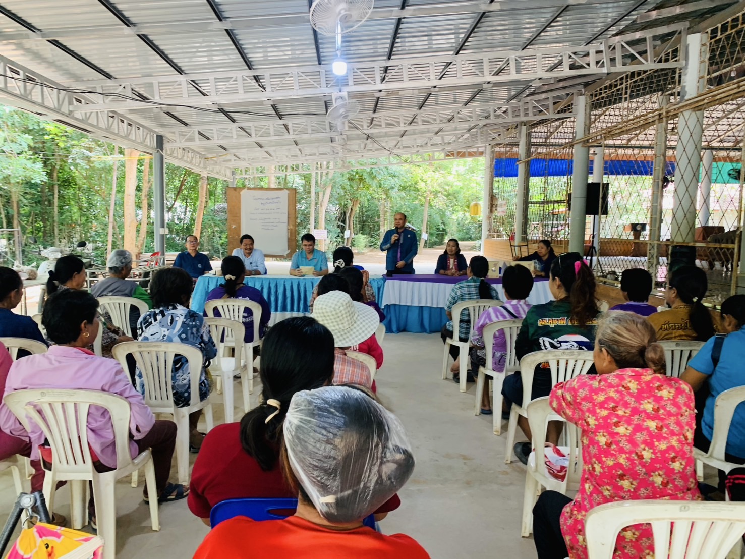 🐘พช.ฉะเชิงเทรา  สนับสนุนการดำเนินโครงการส่งเสริมกลุ่มอาชีพหมู่บ้านคนรักษ์ช้างจังหวัดฉะเชิงเทรา ณ อำเภอสนามชัยเขต