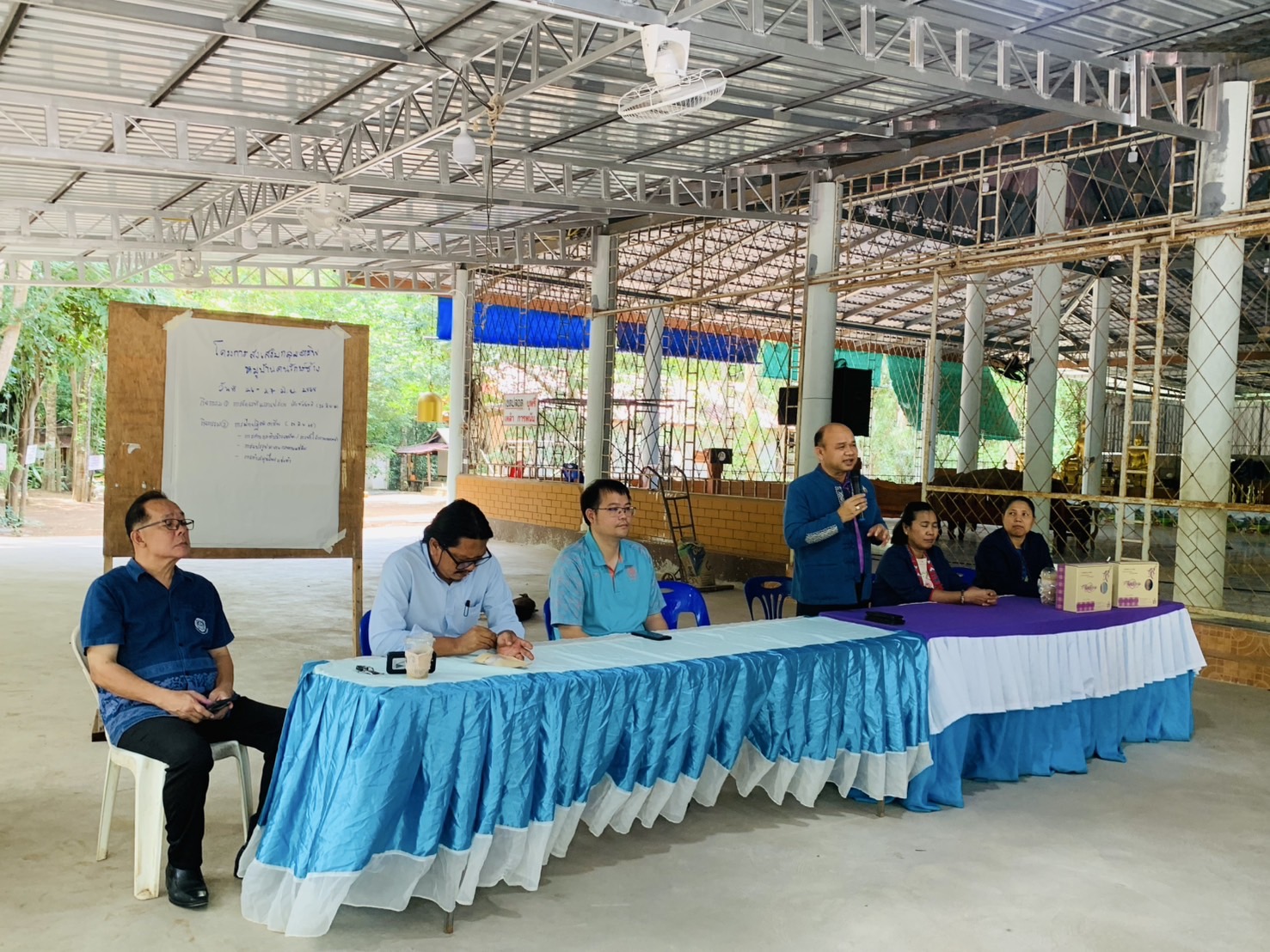 🐘พช.ฉะเชิงเทรา  สนับสนุนการดำเนินโครงการส่งเสริมกลุ่มอาชีพหมู่บ้านคนรักษ์ช้างจังหวัดฉะเชิงเทรา ณ อำเภอสนามชัยเขต