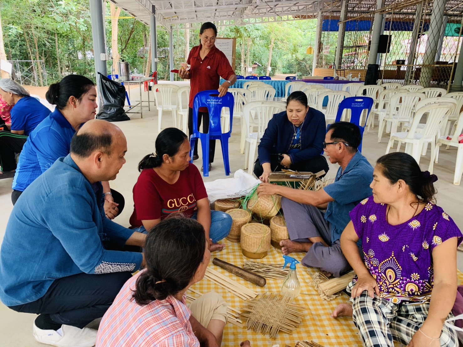 🐘พช.ฉะเชิงเทรา  สนับสนุนการดำเนินโครงการส่งเสริมกลุ่มอาชีพหมู่บ้านคนรักษ์ช้างจังหวัดฉะเชิงเทรา ณ อำเภอสนามชัยเขต