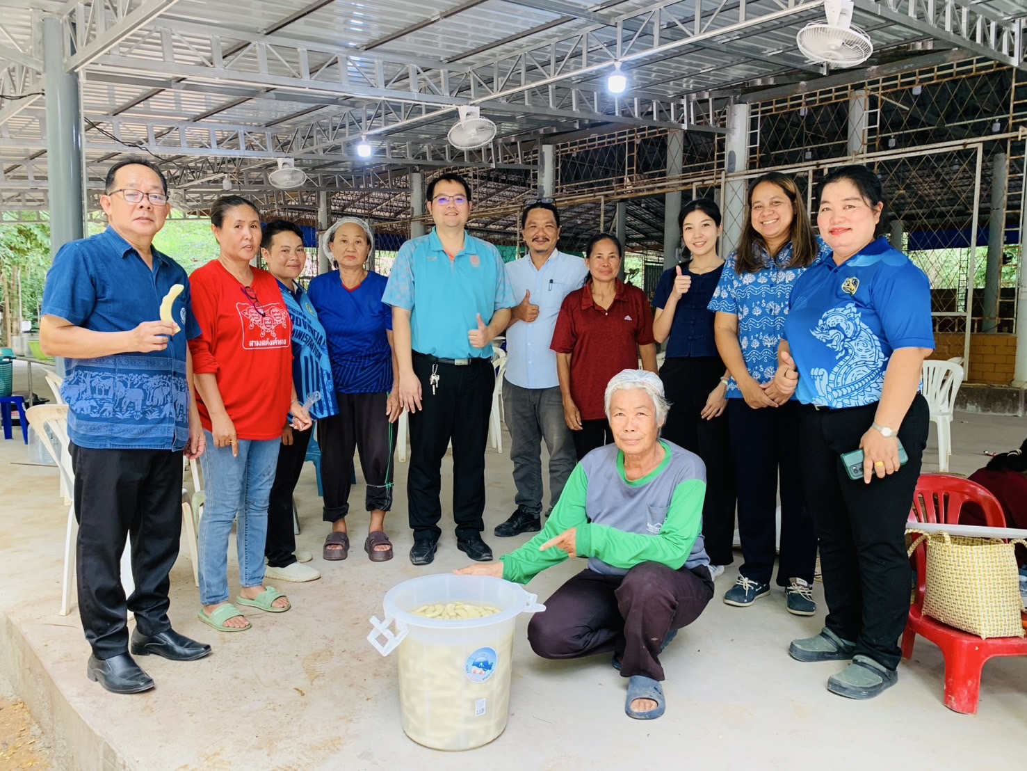 🐘พช.ฉะเชิงเทรา  สนับสนุนการดำเนินโครงการส่งเสริมกลุ่มอาชีพหมู่บ้านคนรักษ์ช้างจังหวัดฉะเชิงเทรา ณ อำเภอสนามชัยเขต