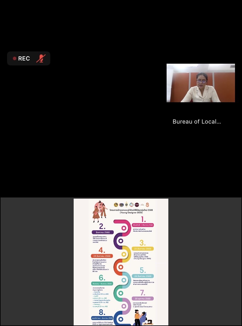 พช. ฉะเชิงเทรา ร่วมการประชุมซักซ้อมการรับสมัครการประกวดนักออกแบบผ้าไทยใส่ให้สนุกรุ่นใหม่ ตามโครงการนักออกแบบผ้าไทยใส่ให้สนุกรุ่นใหม่ 2568 (Young Designer 2025)