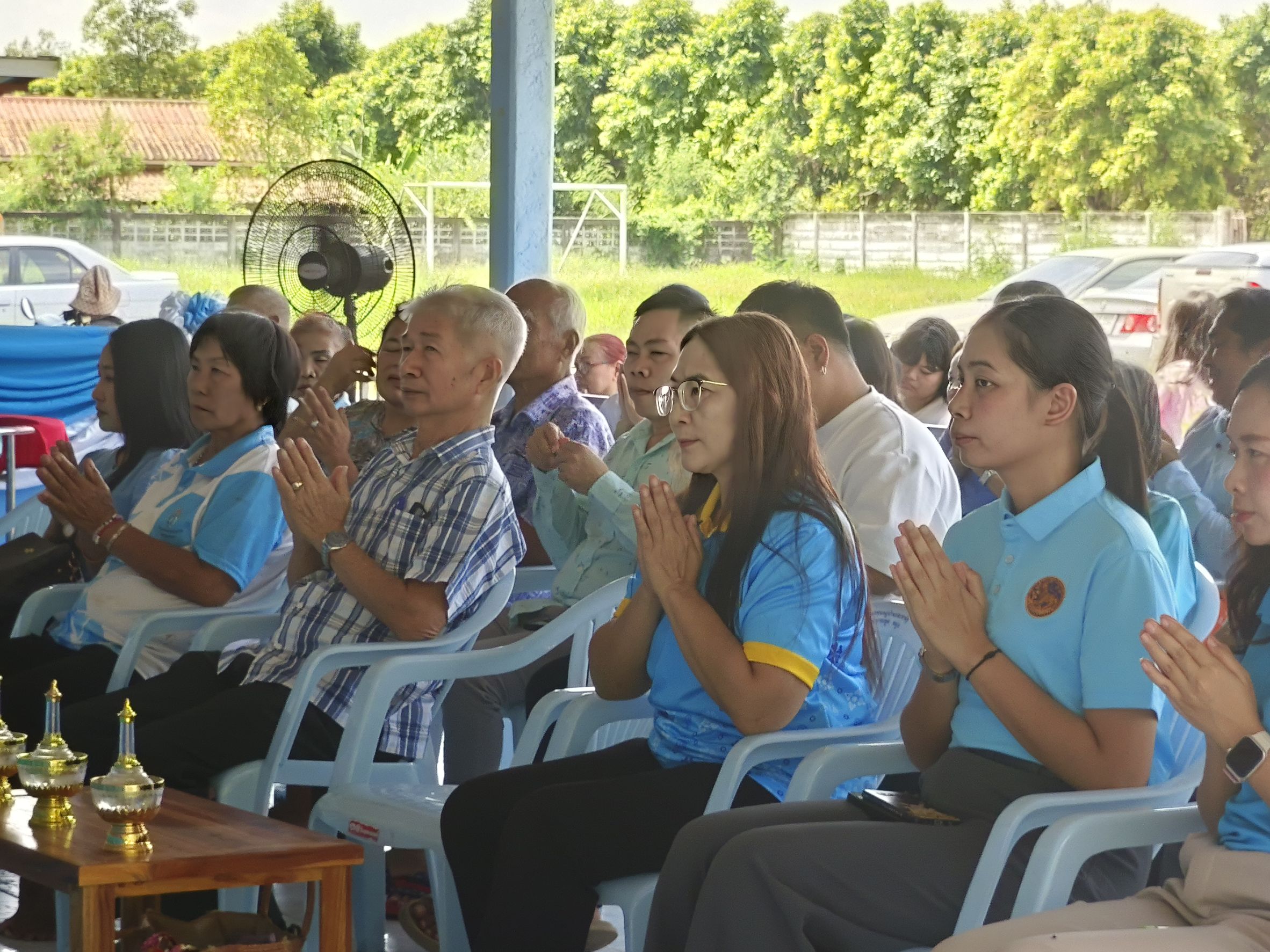 พช.ฉะเชิงเทรา ร่วมกองทุนแม่ของแผ่นดินบ้านท่าถั่ว จัดทำบุญวันแม่แห่งชาติ