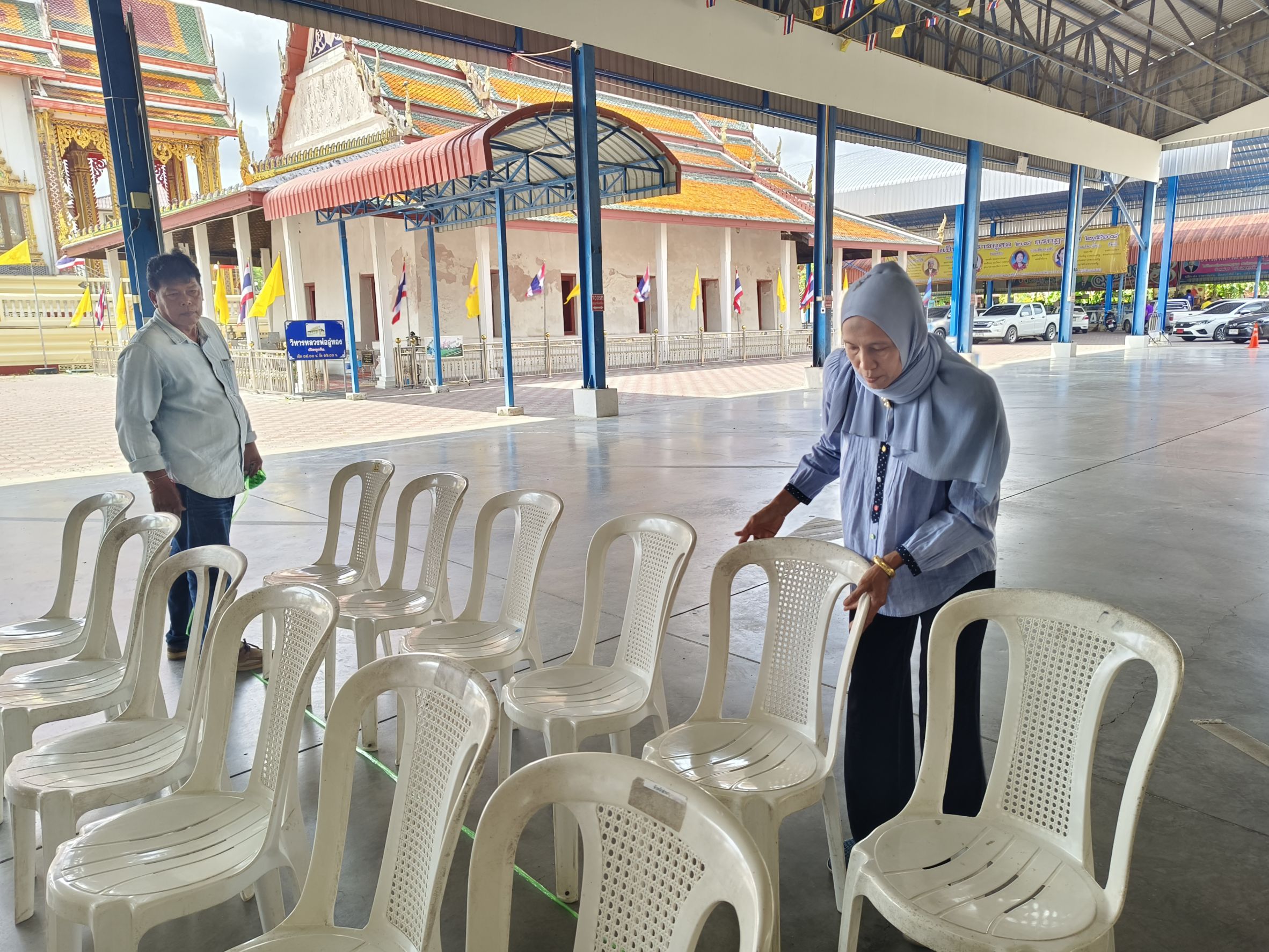 พช.ฉะเชิงเทราลงพื้นที่เตรียมงานใหญ่ พร้อมความร่วมมือจากวัดบางปรงโชติการาม