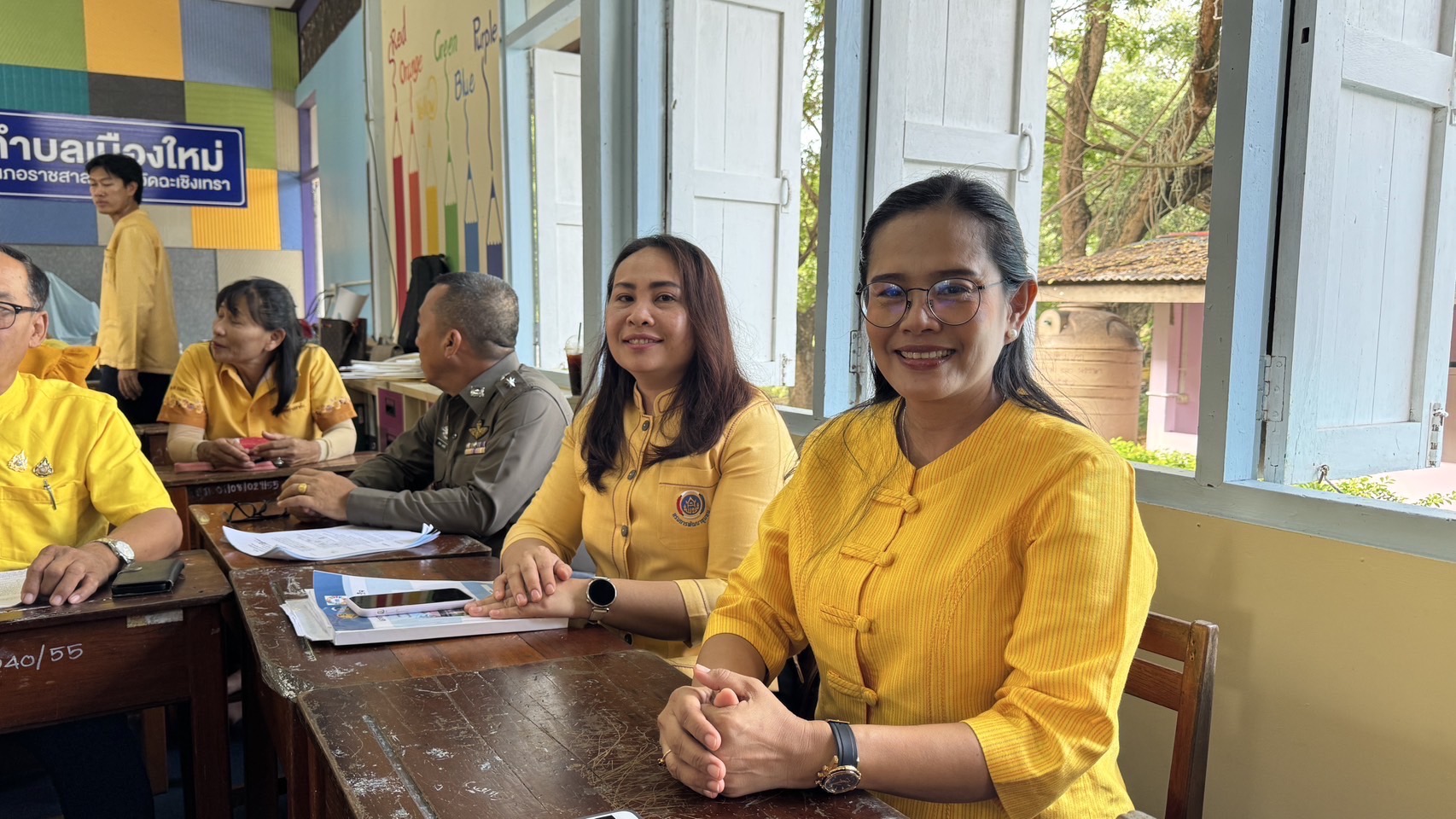 ผู้นำการเปลี่ยนแปลงตำบลเมืองใหม่ ฉะเชิงเทรา โชว์ผลสำเร็จบนเวทีระดับประเทศ ณ โรงเรียนวัดแสนภุมราวาส มหกรรม “ตำบลเข้มแข็งตามหลักเศรษฐกิจพอเพียง”