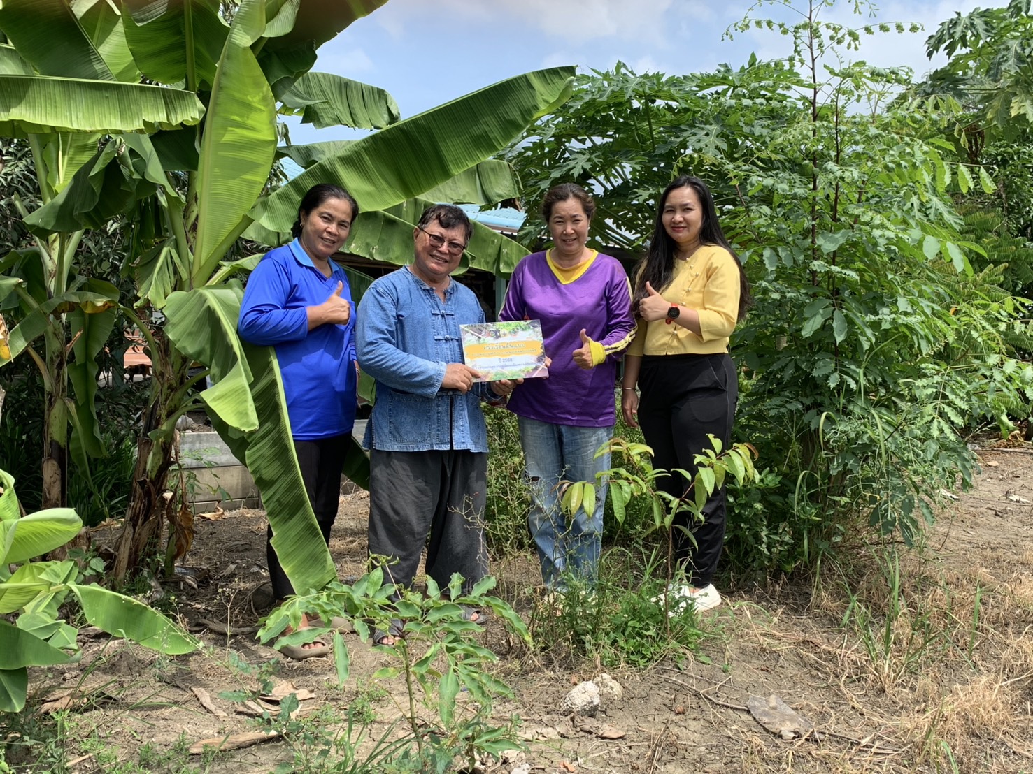 🪴📝พช.ฉะเชิงเทรา ติดตามผลการดำเนินโครงการขยายผลการจัดทำแปลงอนุรักษ์พันธุกรรมพืช